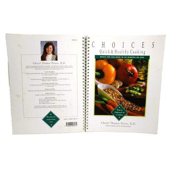 Choices Quick and Healthy Cooking Recipes Cookbook by Cheryl Peters 1994 - Picture 4 of 4
